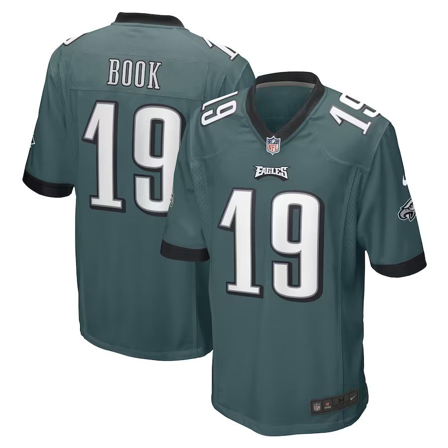 Men Philadelphia Eagles #19 Ian Book Nike Midnight Green Game Player NFL Jersey